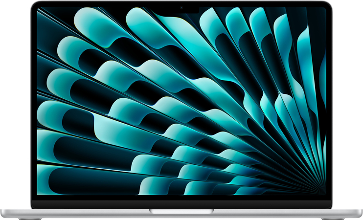 MacBook Air 13" (M3, 8C CPU/10C GPU, 2024), 16 ГБ, 512 ГБ SSD Silver (MXCT3), Цвет: Silver / Серебристый, Жесткий диск SSD: 512 Гб, Оперативная память: 16 Гб