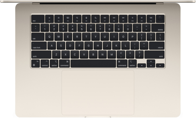 MacBook Air 15" M2 8-core 8GB 256GB 2023 Starlight (MQKU3), Цвет: Starlight / Сияющая звезда, Жесткий диск SSD: 256 Гб, Оперативная память: 8 Гб, изображение 3