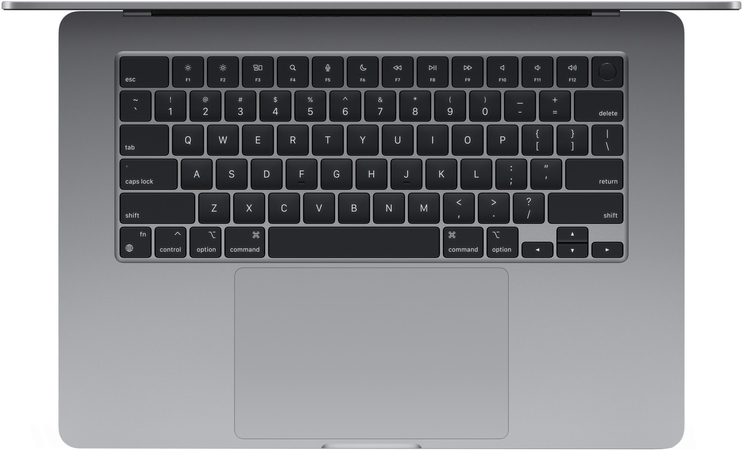 MacBook Air 15" M2 8-core 8GB 256GB 2023 Space Gray (MQKP3), Цвет: Space Gray / Серый космос, Жесткий диск SSD: 256 Гб, Оперативная память: 8 Гб, изображение 3