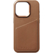 Чехол для iPhone 15 Pro Mujjo Full Leather Wallet Case Tan, Цвет: Brown / Коричневый