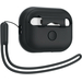 Защитный чехол Spigen Silicon Fit with Strap for AirPods Pro 1 / 2 Black, изображение 2