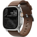 Ремешок Nomad Modern Band Leather Strap Brown, silver - Apple Watch 49mm/45mm, изображение 2