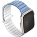 Ремешок для Apple Watch 41/40/38 mm Uniq Revix EVO Reversible Magnetic Powder Blue/White, изображение 2