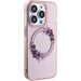 Чехол для iPhone 15 Pro Guess PC/TPU Flowers Wreath Hard Pink (MagSafe), Цвет: Pink / Розовый, изображение 3