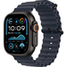 Apple Watch Ultra 2 GPS + Cellular, 49 мм, корпус из черного титана, ремешок Ocean темно-синего цвета, Экран: 49, Цвет: Blue / Синий темный