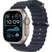 Apple Watch Ultra 2 GPS + Cellular, 49 мм, корпус из бежевого титана, ремешок Ocean темно-синего цвета, Экран: 49, Цвет: Blue / Синий темный