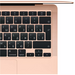MacBook Air 13 (M1 2020) 8GB 256GB SSD Gold, Общий объем твердотельных накопителей (SSD): 256 ГБ, Объем оперативной памяти: 8 ГБ, Цвет: Gold / Золотой, изображение 3