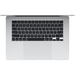 MacBook Air 15" (M3, 8C CPU/10C GPU, 2024), 8 ГБ, 512 ГБ SSD Silver (MRYQ3), Общий объем твердотельных накопителей (SSD): 512 ГБ, Объем оперативной памяти: 8 ГБ, Цвет: Silver / Серебристый, изображение 3