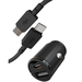 Автомобильное зарядное устройство VLP 45W USB-C + USB-A с USB-C кабелем, Black, изображение 5