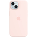 Чехол для iPhone 15 Apple Silicone Case with MagSafe Light Pink, Цвет: Pink / Розовый