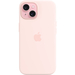 Чехол для iPhone 15 Apple Silicone Case with MagSafe Light Pink, Цвет: Pink / Розовый, изображение 2