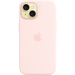 Чехол для iPhone 15 Apple Silicone Case with MagSafe Light Pink, Цвет: Pink / Розовый, изображение 3