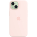 Чехол для iPhone 15 Apple Silicone Case with MagSafe Light Pink, Цвет: Pink / Розовый, изображение 4
