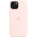Чехол для iPhone 15 Apple Silicone Case with MagSafe Light Pink, Цвет: Pink / Розовый, изображение 5