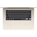 MacBook Air 15 (M3, 8C CPU/10C GPU, 2024) 24 ГБ, 512 ГБ Starlight (MC9K4), Общий объем твердотельных накопителей (SSD): 512 ГБ, Объем оперативной памяти: 24 ГБ, Цвет: Starlight / Сияющая звезда, изображение 3