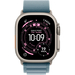 Apple Watch Ultra 3 GPS + Cellular, 49 мм, корпус из бежевого титана, ремешок Alpine светло-синего цвета, Экран: 49, Цвет: Blue / Голубой, изображение 2