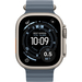 Apple Watch Ultra 3 GPS + Cellular, 49 мм, корпус из бежевого титана, ремешок Ocean синего цвета, Экран: 49, Цвет: Blue / Синий темный, изображение 2