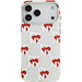 Чехол для iPhone 17 Pro Max CG Mobile DKNY IML Electroplated Hearts Metal camera Hard MagSafe White