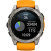 Garmin Fenix 8 51 Amoled Sapphire Graphite DLC Titanium with Spark Orange Silicone, изображение 3
