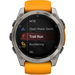 Garmin Fenix 8 51 Amoled Sapphire Graphite DLC Titanium with Spark Orange Silicone, изображение 5