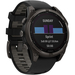 Garmin Fenix 8 51 Solar Sapphire Carbon Gray DLC Titanium with Black Silicone, изображение 2