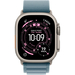 Apple Watch Ultra 3 GPS + Cellular, 49 мм, корпус из бежевого титана, ремешок Alpine светло-синего цвета, Экран: 49, Цвет: Blue / Голубой, изображение 2