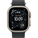 Apple Watch Ultra 3 GPS + Cellular, 49 мм, корпус из бежевого титана, ремешок Ocean черного цвета, Экран: 49, Цвет: Black matte / Черный матовый, изображение 2