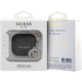 Чехол для Airpods 4 Guess PU leather 4G with Classic metal logo and Diamond charm Black, изображение 3