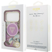 Чехол для iPhone 17 Pro Guess IML Glitter Flowers Triangle logo Metal Cam Hard Purple, изображение 8