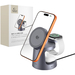 Беспроводное зарядное устройство Tech-Protect A48 3 in 1 Magnetic MagSafe Wireless Charger 25W QI2.2 Dark Grey, изображение 6