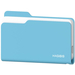 Внешний бокс для SSD Hagibis Folder Style 2230-2280 Blue