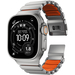 Ремешок для Apple Watch 45/46/49mm Nomad Stratos Natural Titanium Ultra Orange FKM, изображение 4