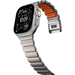 Ремешок для Apple Watch 45/46/49mm Nomad Stratos Natural Titanium Ultra Orange FKM, изображение 5