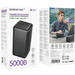 Внешний аккумулятор Borofone BJ80C 50000 mAh Black, изображение 4