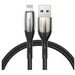 Кабель Baseus USB на Lightning Horizontal Data Cable, 1 м, Черный