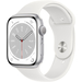 Apple Watch Series 8 45mm GPS Silver Aluminum Case with White Band