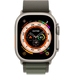 Apple Watch Series Ultra 49mm Titanium Case With Green Alpine Loop, Цвет: Green / Зеленый, Возможности подключения: GPS + Cellular, изображение 2