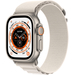Apple Watch Series Ultra 49mm Titanium Case With Starlight Alpine Loop, Цвет: Starlight / Сияющая звезда, Возможности подключения: GPS + Cellular