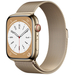 Apple Watch Series 8 45mm GPS+Cellular Gold Stainless Steel Case with Milanese Loop, Экран: 45, Цвет: Gold / Золотой, Возможности подключения: GPS + Cellular
