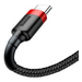 Кабель Baseus Cafule Cable USB For Type-C 2A 2M Red+Black, изображение 5