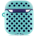 Чехол для Airpods Brosco Чемодан Перфорация Мятно-Синий, изображение 3