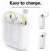 Амбушюры Elago AirPods Secure Fit Cover (Yellow/Pastel Blue), изображение 3