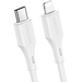 Кабель USB-C to lightning Borofone BX49 White, изображение 2