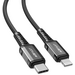 Кабель ACEFAST C1-01 USB-C to Lightning Black, изображение 2