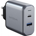 Сетевое зарядное устройство, Satechi, 30W Dual-Port Travel Charger, Grey