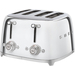 Тостер SMEG TSF03SSEU на 4 ломтика хром, Цвет: Steel / Сталь