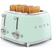 Тостер SMEG TSF03PGEU  на 4 ломтика пастельный зеленый, Цвет: Pastel green / Пастельный зеленый, изображение 2