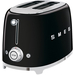 Тостер SMEG TSF01BLEU на 2 ломтика черный, Цвет: Black / Черный