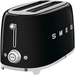Тостер SMEG TSF02BLEU  на 4 ломтика черный, Цвет: Black / Черный