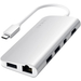USB-хаб Satechi Aluminum Multimedia Adapter Type-C Silver, Цвет: Silver / Серебристый, изображение 2